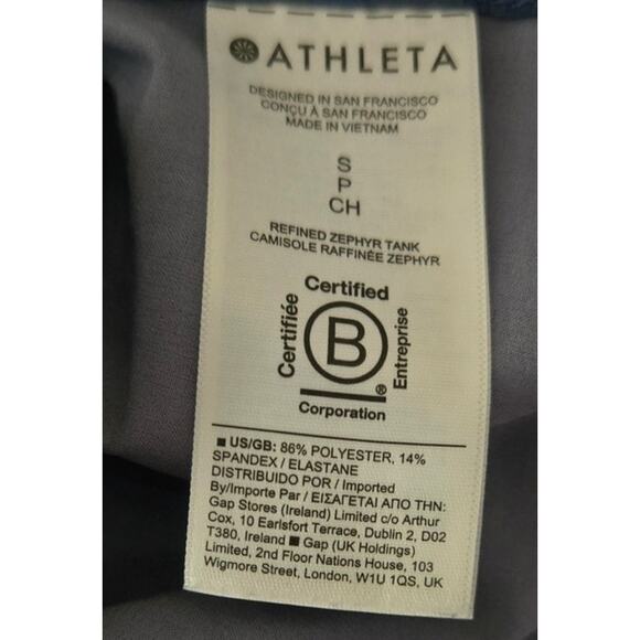 Athleta Blue Patterned Tank Top Size Small P - Picture 5 of 5